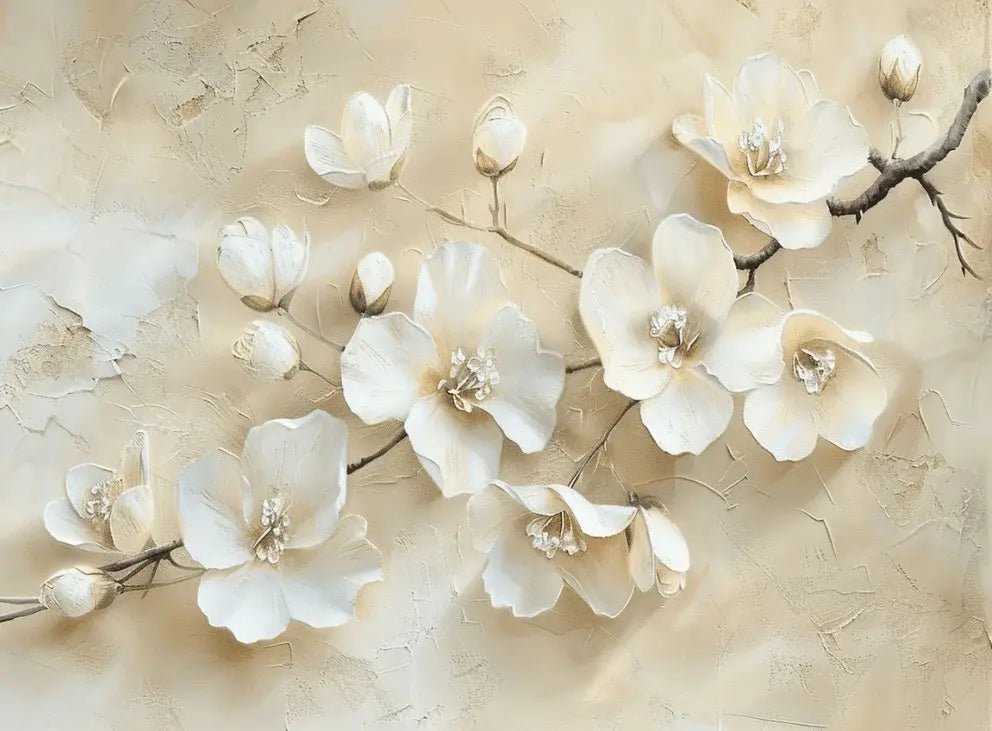 Fleur de Magnolia : Simplicité et Éclat - Illulart: Papier peint panoramique