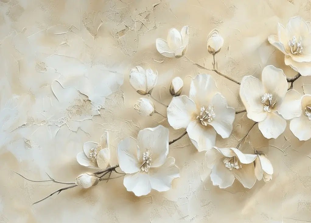 Fleur de Magnolia : Simplicité et Éclat - Illulart: Papier peint panoramique