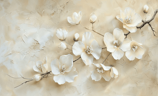 Fleur de Magnolia : Simplicité et Éclat - Illulart: Papier peint panoramique