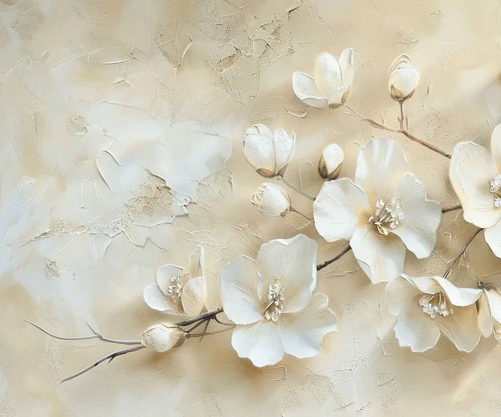 Fleur de Magnolia : Simplicité et Éclat - Illulart: Papier peint panoramique