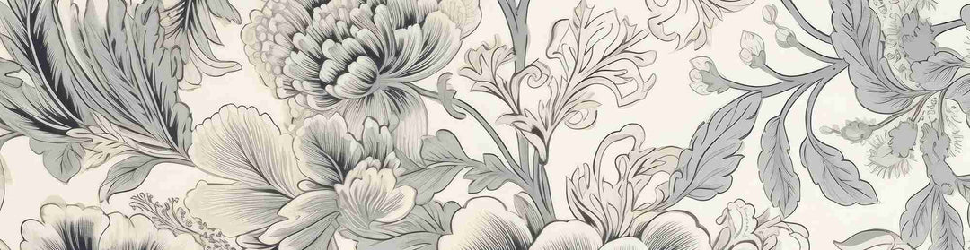 Floral romantique - Illulart: Papier peint panoramique