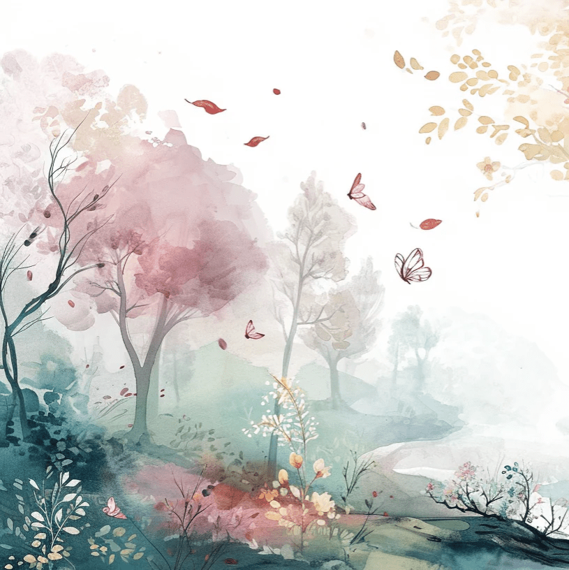 Forêt de Féerie - Illulart: Papier peint panoramique