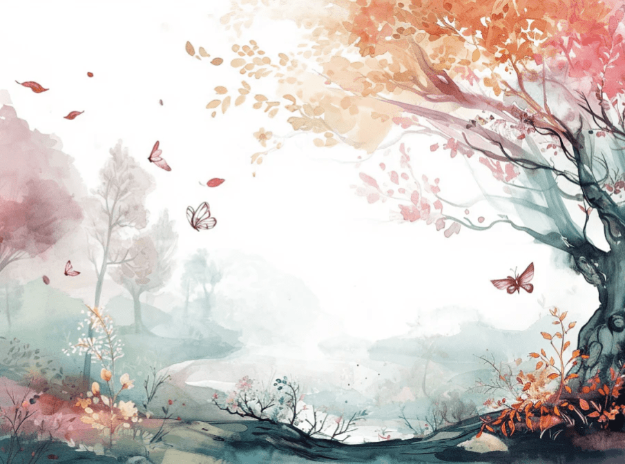 Forêt de Féerie - Illulart: Papier peint panoramique