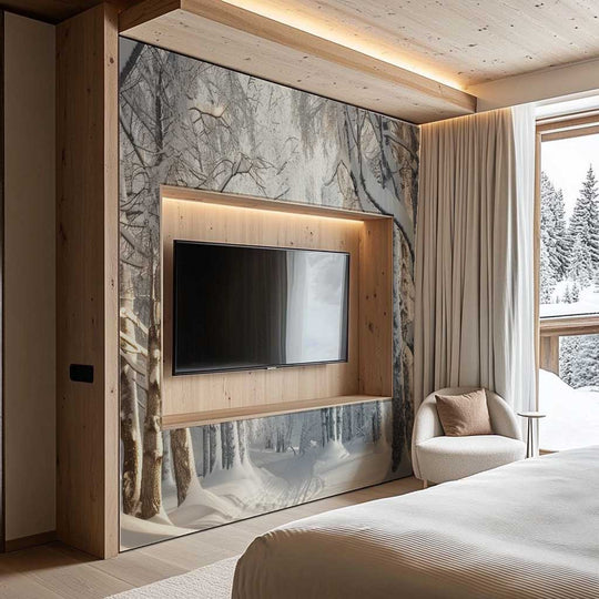 Forêt Givrée – Papier Peint Panoramique - Illulart: Papier peint panoramique