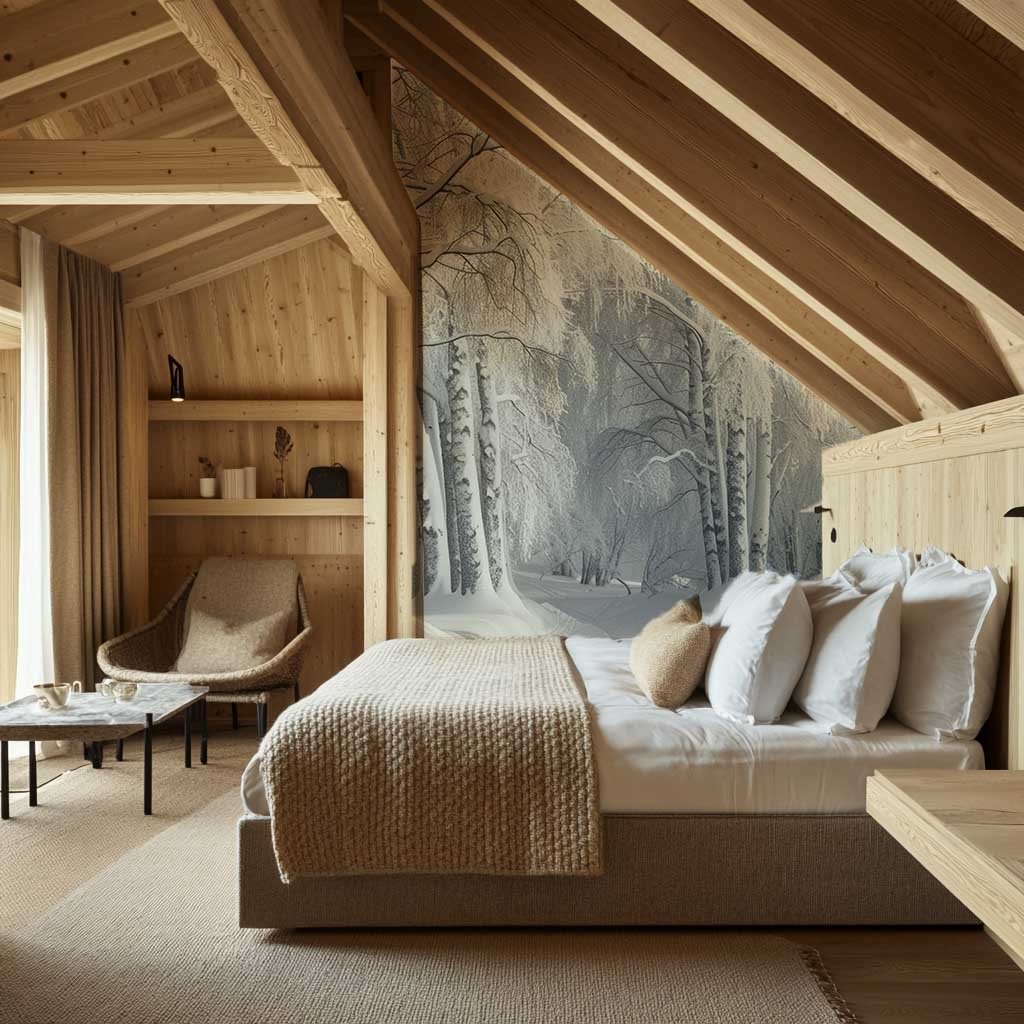 Forêt Givrée – Papier Peint Panoramique - Illulart: Papier peint panoramique