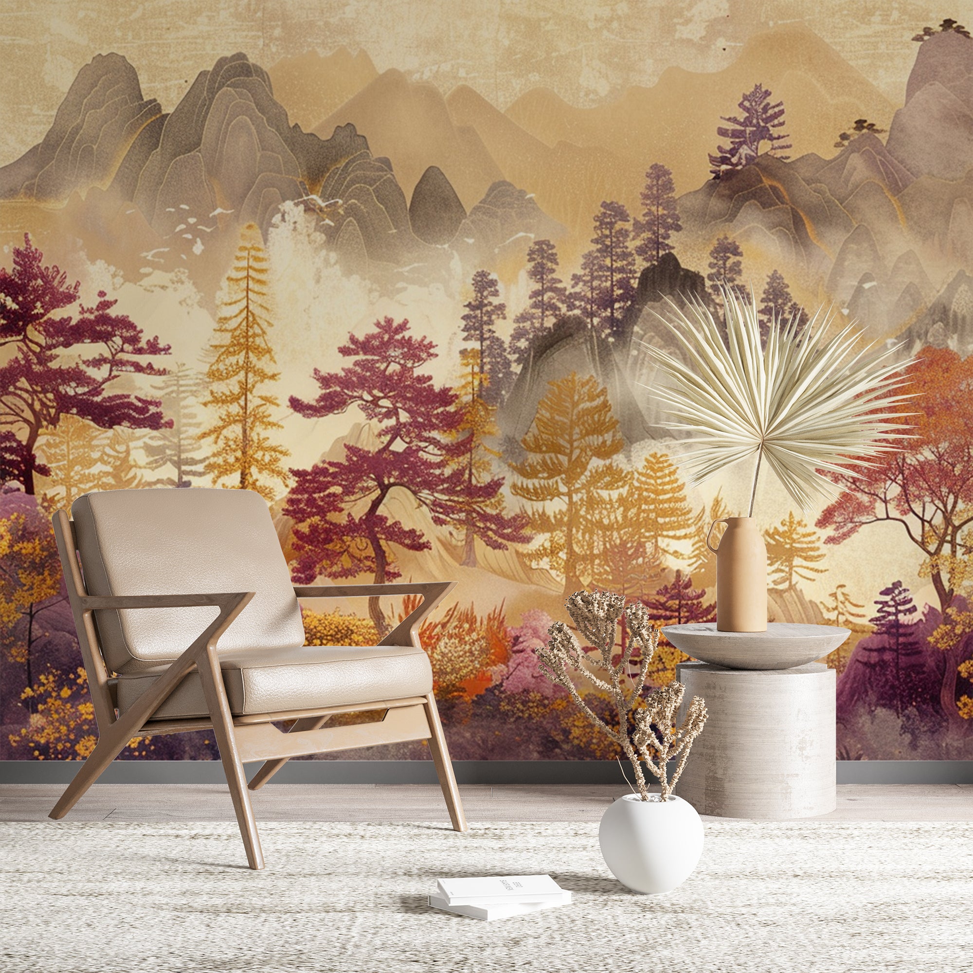Amber Forest - Asian Autumn Song Wallpaper