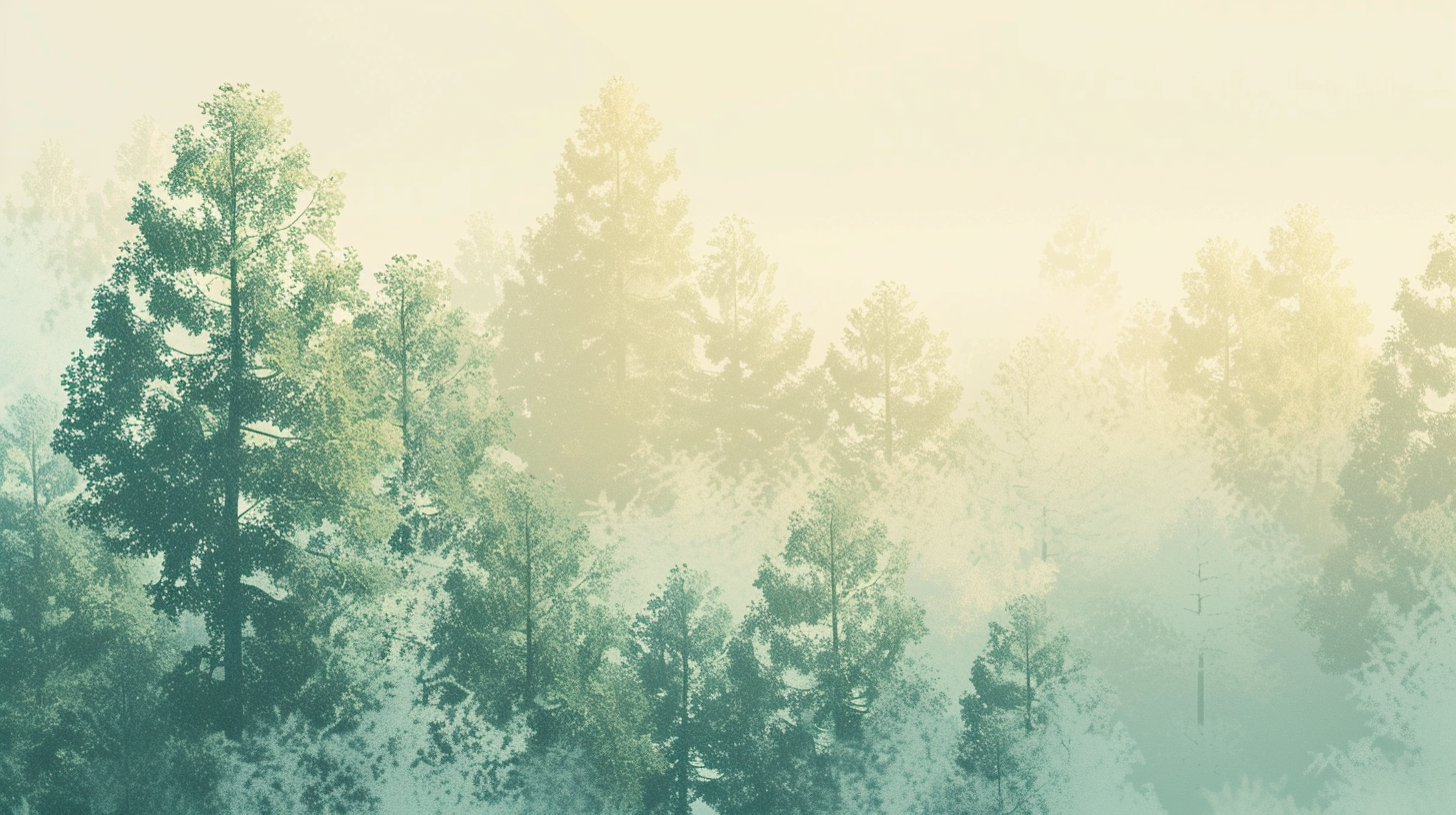 Estremecimiento Esmeralda – Papel pintado panorámico de bosque a medida
