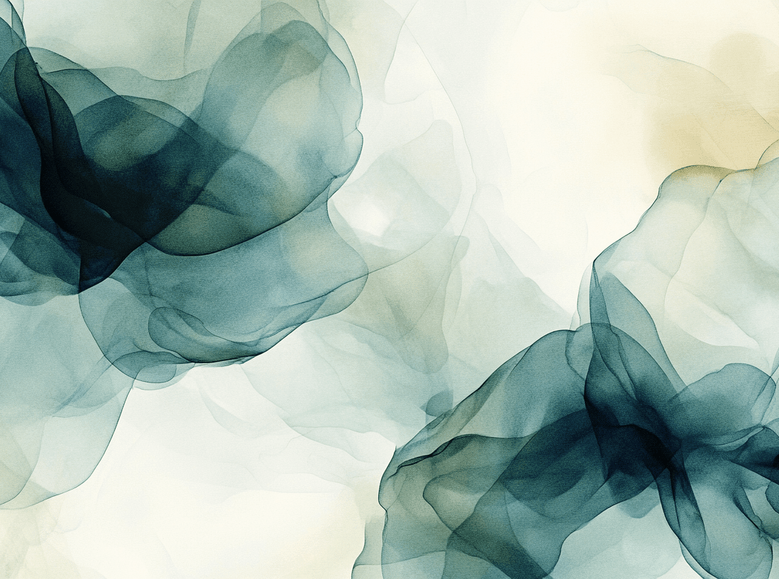 Fusion de Transparence en Émeraude : Papier Peint Panoramique Aquarelle Abstraite