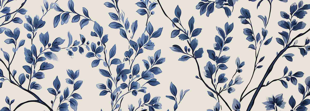 Harmonie en bleu - Illulart: Papier peint panoramique