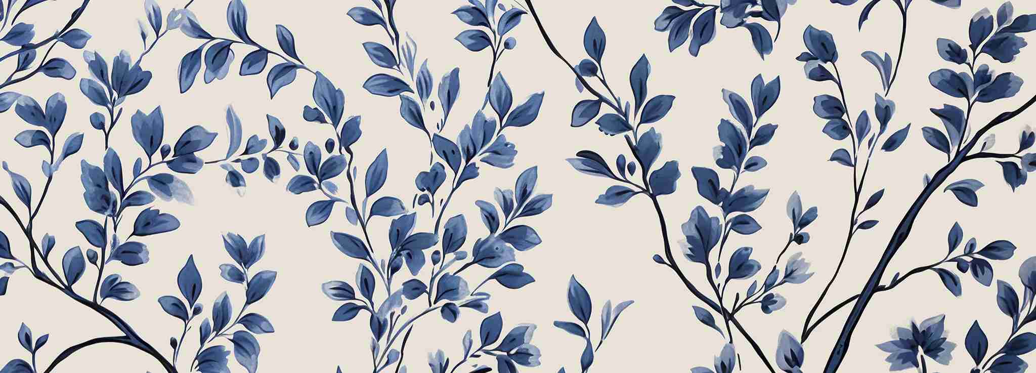 Harmonie en bleu - Illulart: Papier peint panoramique