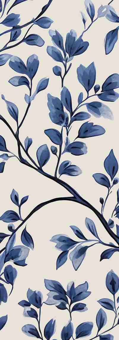 Harmonie en bleu - Illulart: Papier peint panoramique