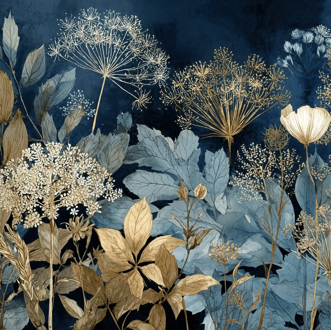 Herbier de Minuit - Illulart: Papier peint panoramique