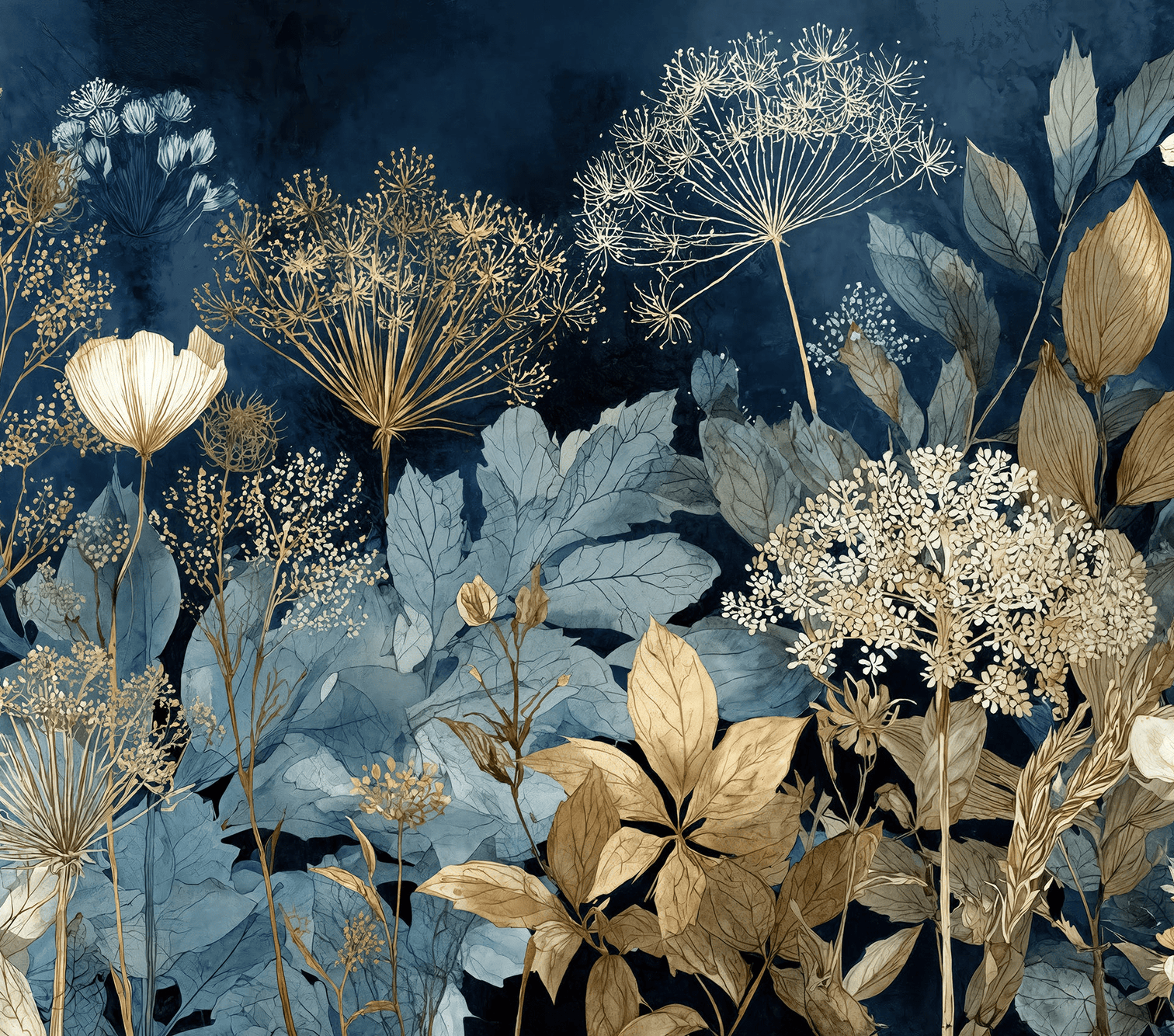 Herbier de Minuit - Illulart: Papier peint panoramique