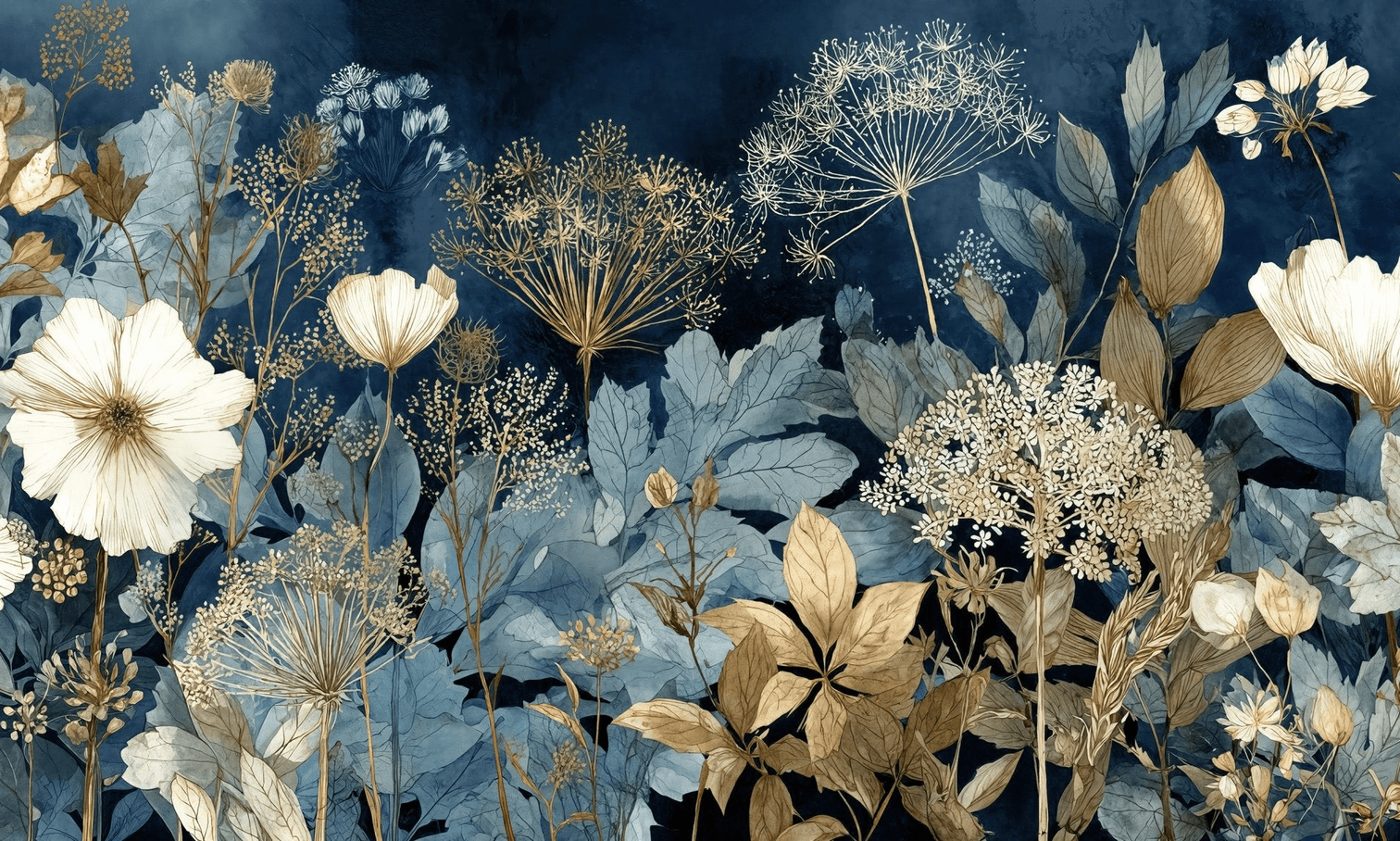 Herbier de Minuit - Illulart: Papier peint panoramique