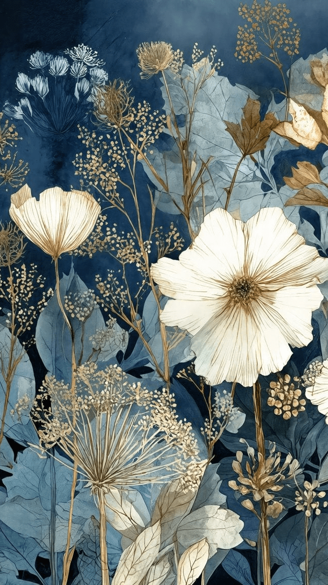Herbier de Minuit - Illulart: Papier peint panoramique