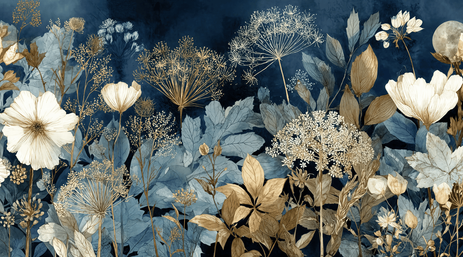 Herbier de Minuit - Illulart: Papier peint panoramique