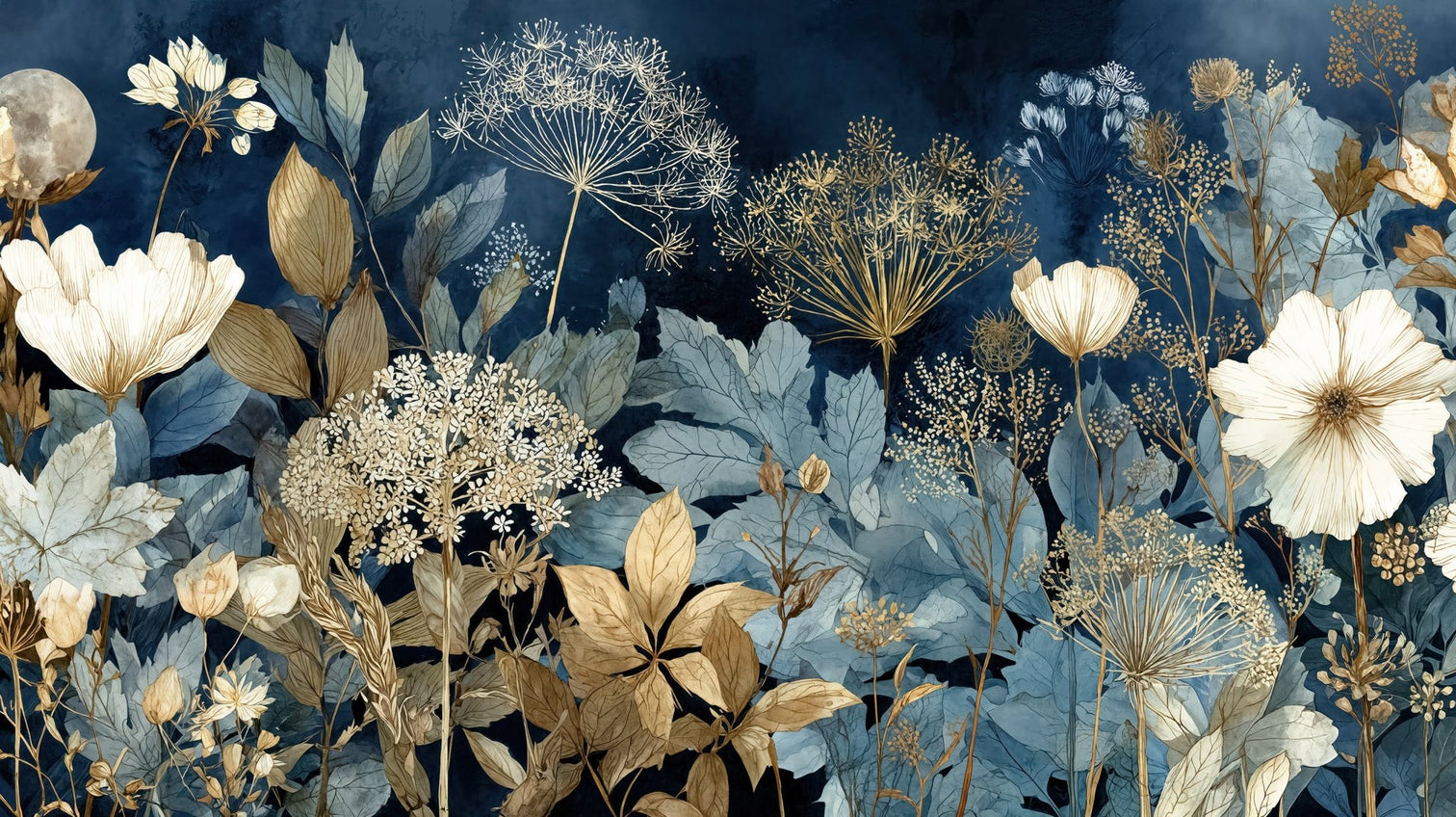 Herbier de Minuit - Illulart: Papier peint panoramique