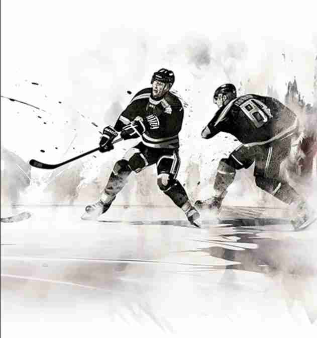 Hockey - Energie sur glace - Illulart: Papier peint panoramique