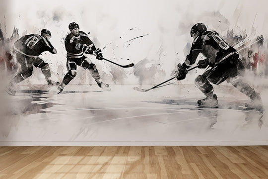 Hockey - Energie sur glace - Illulart: Papier peint panoramique