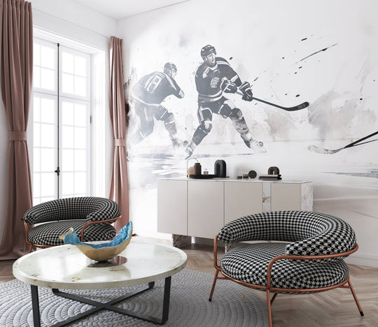 Hockey - Energie sur glace - Illulart: Papier peint panoramique