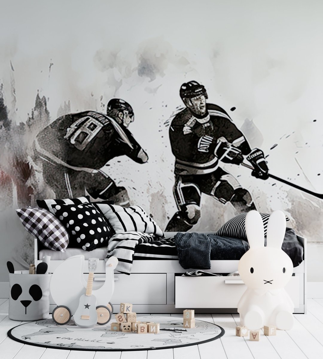 Hockey - Energie sur glace - Illulart: Papier peint panoramique