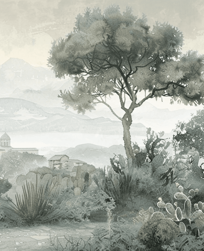 Horizon Méditerranéen - Illulart: Papier peint panoramique