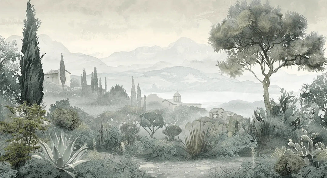 Horizon Méditerranéen - Illulart: Papier peint panoramique