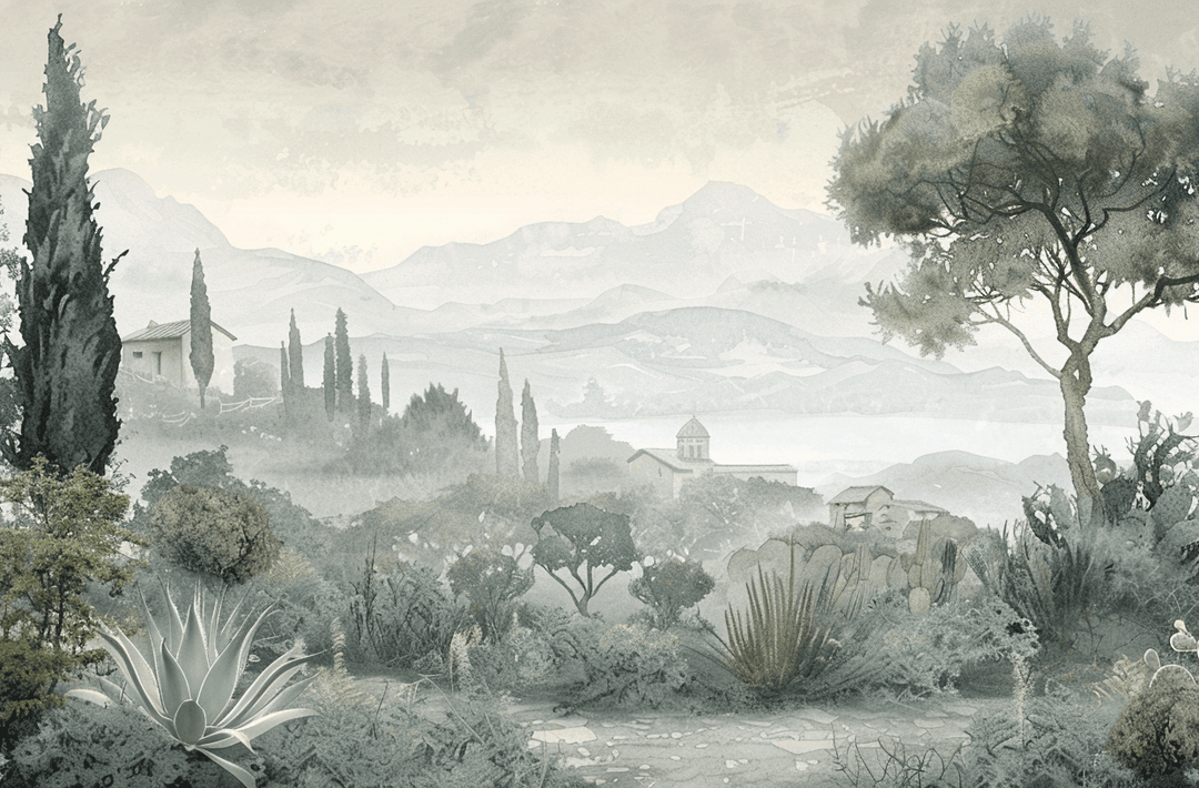 Horizon Méditerranéen - Illulart: Papier peint panoramique