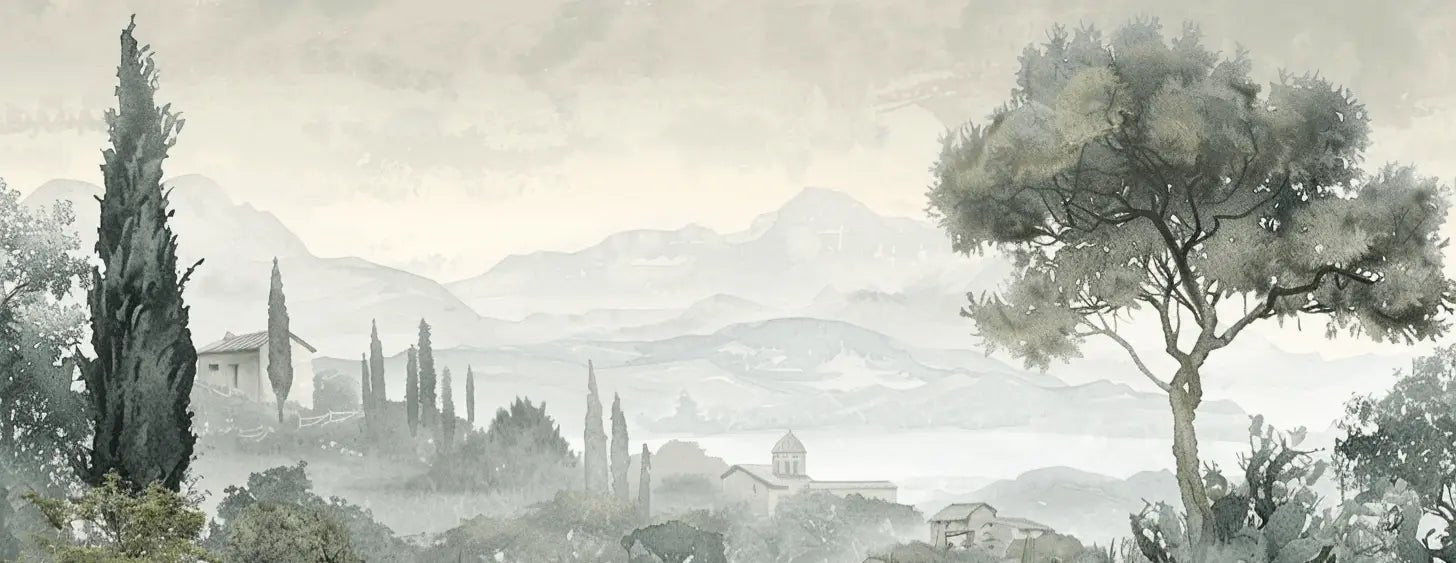 Horizon Méditerranéen - Illulart: Papier peint panoramique
