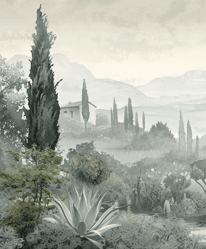 Horizon Méditerranéen - Illulart: Papier peint panoramique
