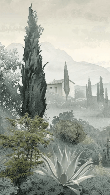 Horizon Méditerranéen - Illulart: Papier peint panoramique