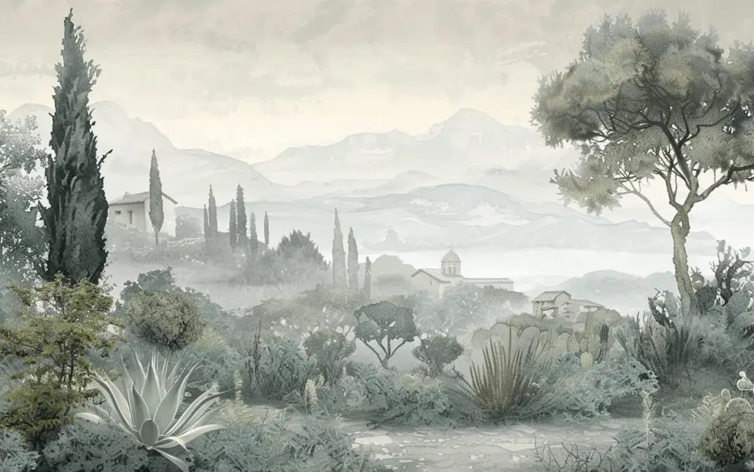 Horizon Méditerranéen - Illulart: Papier peint panoramique