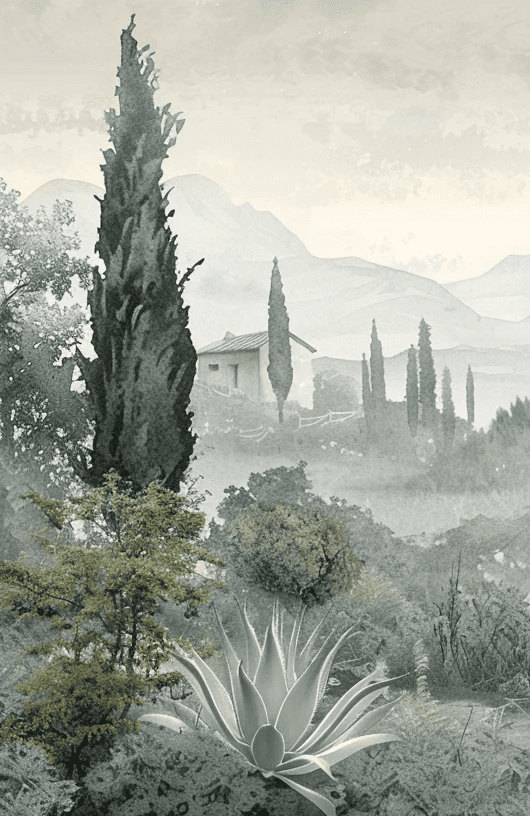Horizon Méditerranéen - Illulart: Papier peint panoramique