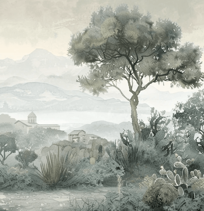 Horizon Méditerranéen - Illulart: Papier peint panoramique