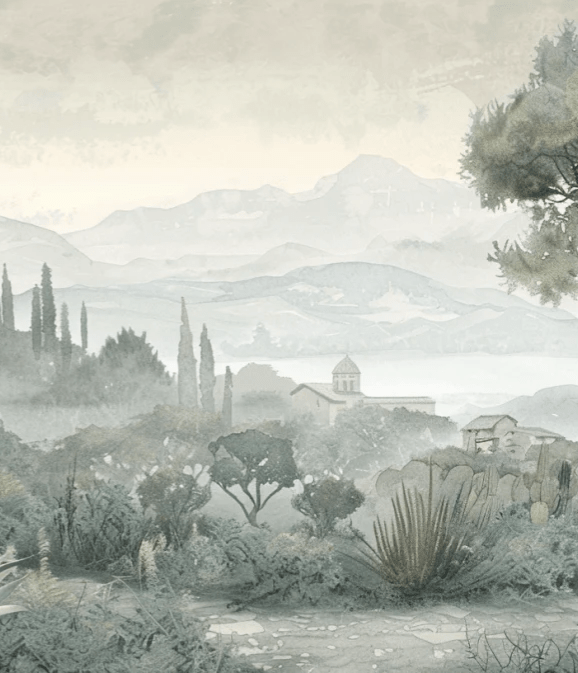 Horizon Méditerranéen - Illulart: Papier peint panoramique