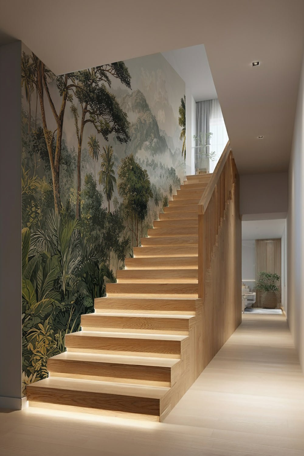 Immersion en pleine nature – Papier peint jungle luxuriante - Illulart: Papier peint panoramique