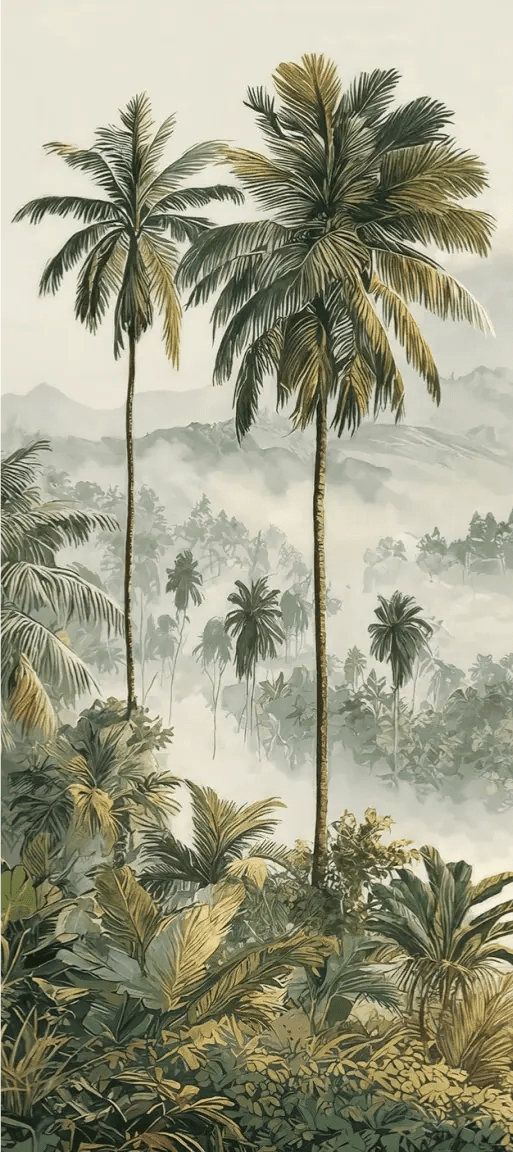 Immersion en pleine nature – Papier peint jungle luxuriante - Illulart: Papier peint panoramique