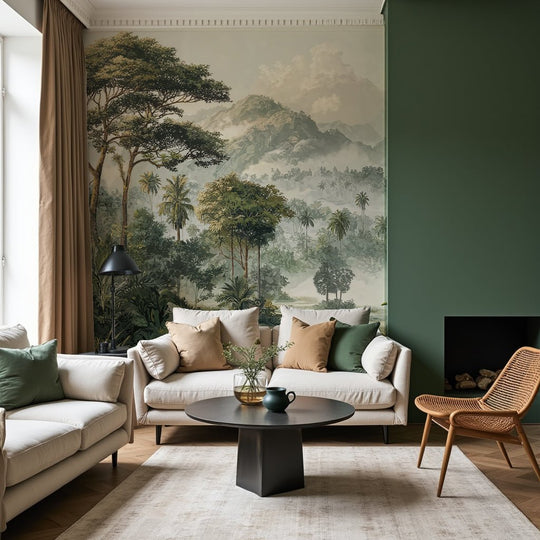 Immersion en pleine nature – Papier peint jungle luxuriante - Illulart: Papier peint panoramique