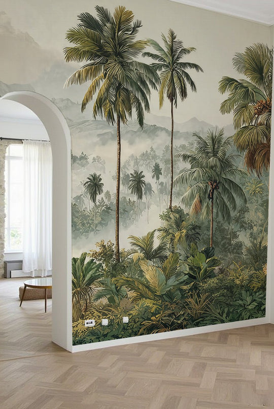 Immersion en pleine nature – Papier peint jungle luxuriante - Illulart: Papier peint panoramique