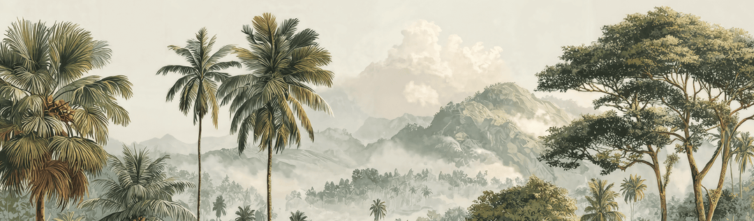 Immersion en pleine nature – Papier peint jungle luxuriante - Illulart: Papier peint panoramique