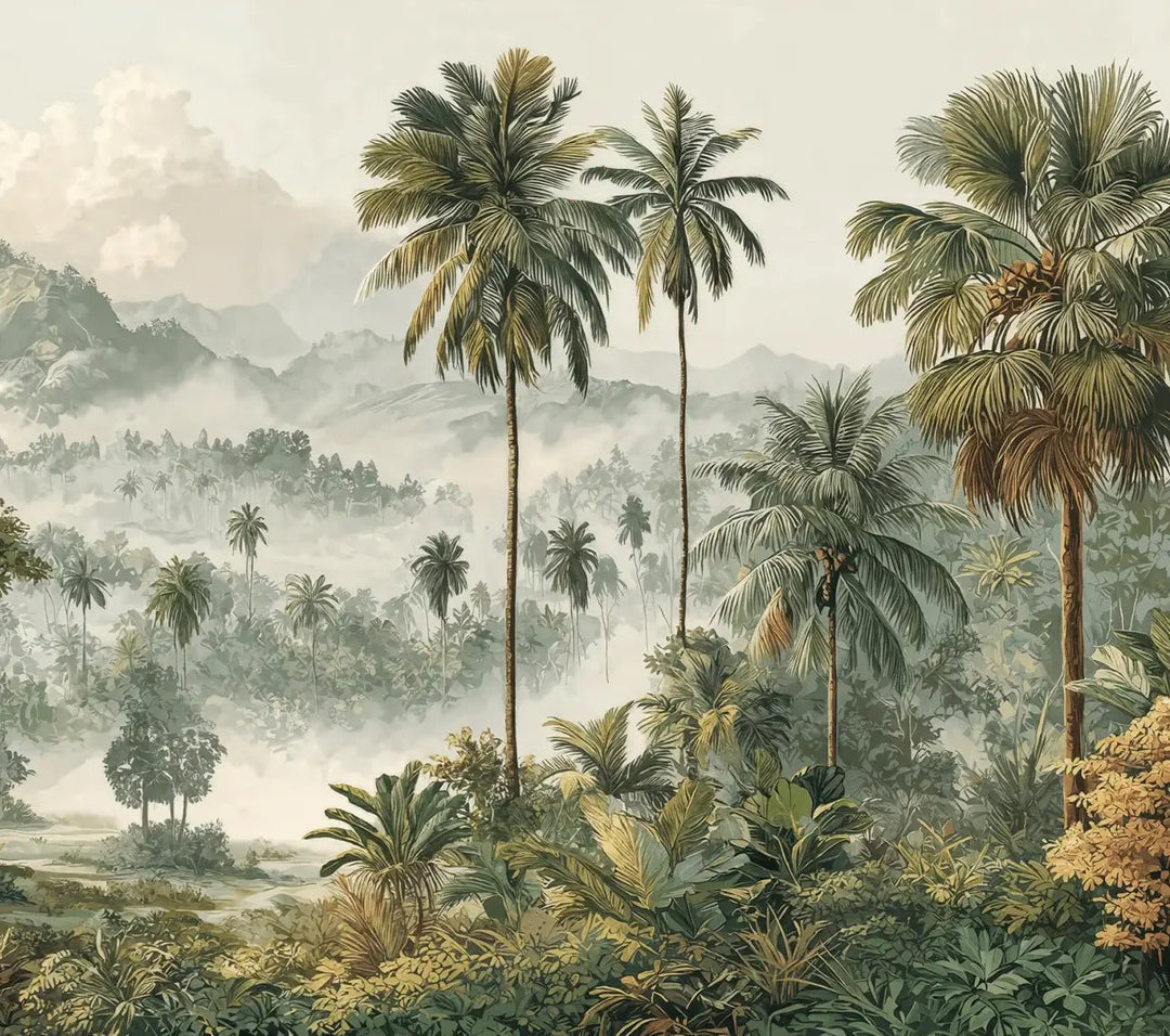 Immersion en pleine nature – Papier peint jungle luxuriante - Illulart: Papier peint panoramique