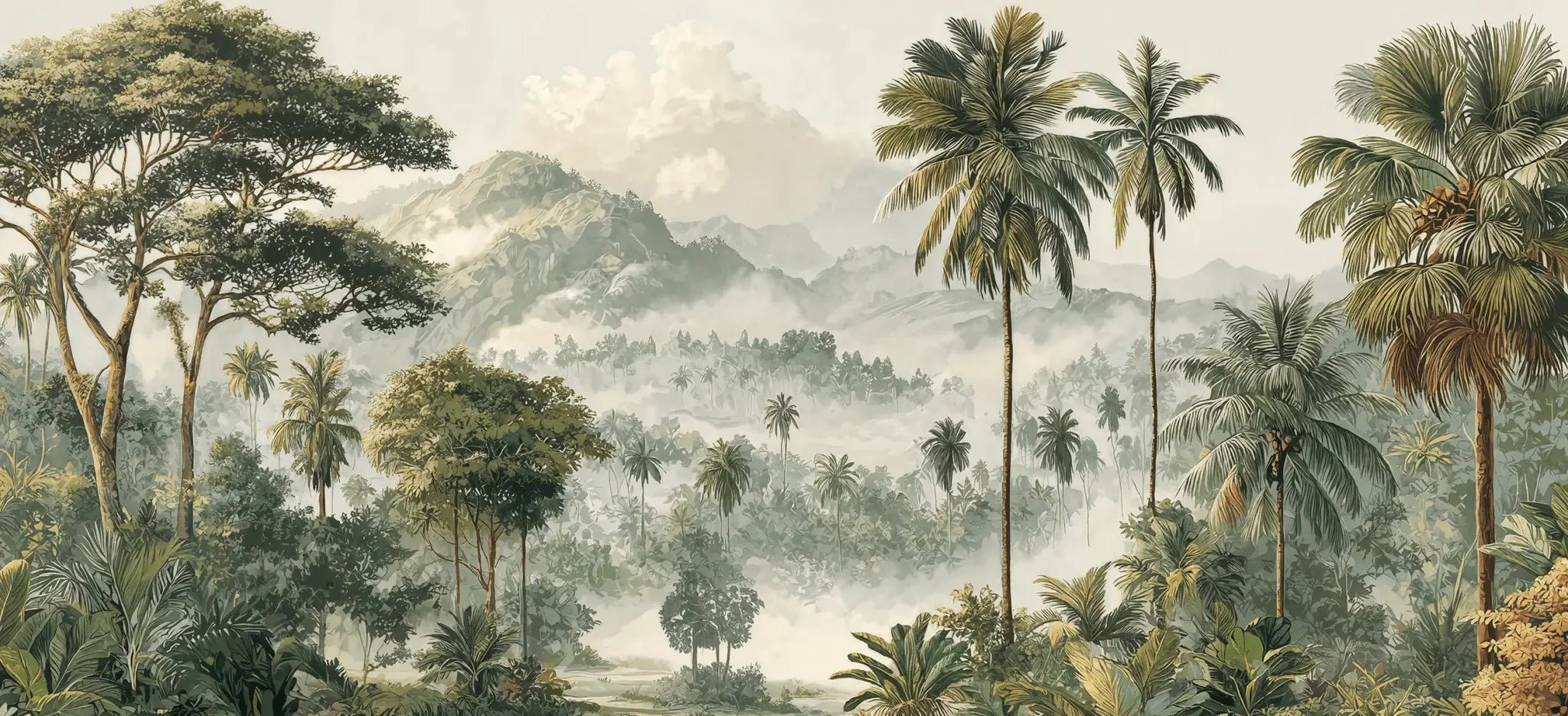 Immersion en pleine nature – Papier peint jungle luxuriante