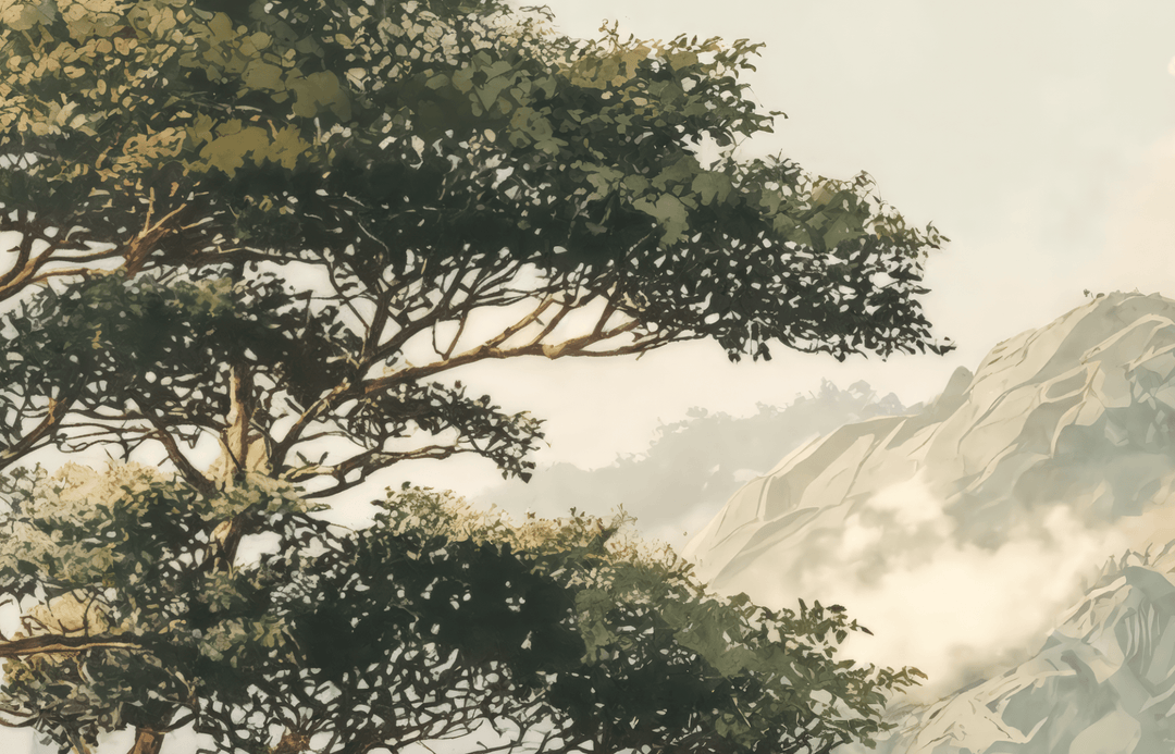 Immersion en pleine nature – Papier peint jungle luxuriante - Illulart: Papier peint panoramique