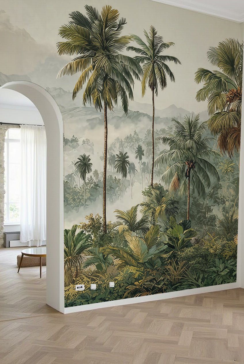 Immersion en pleine nature – Papier peint jungle luxuriante - Illulart: Papier peint panoramique