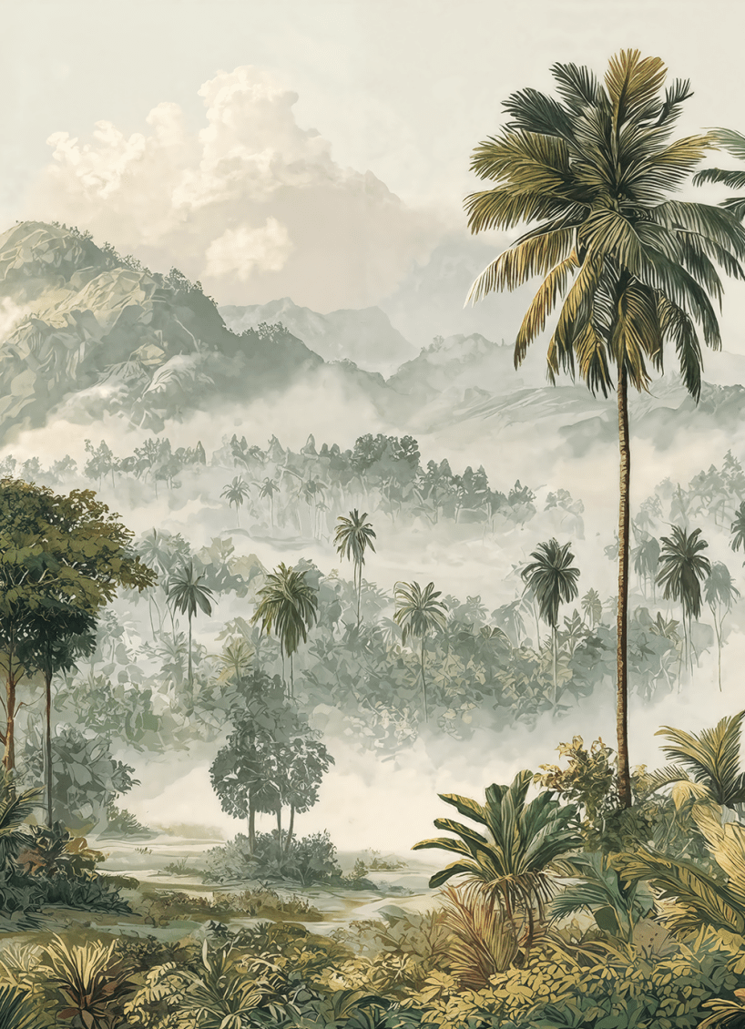 Immersion en pleine nature – Papier peint jungle luxuriante - Illulart: Papier peint panoramique