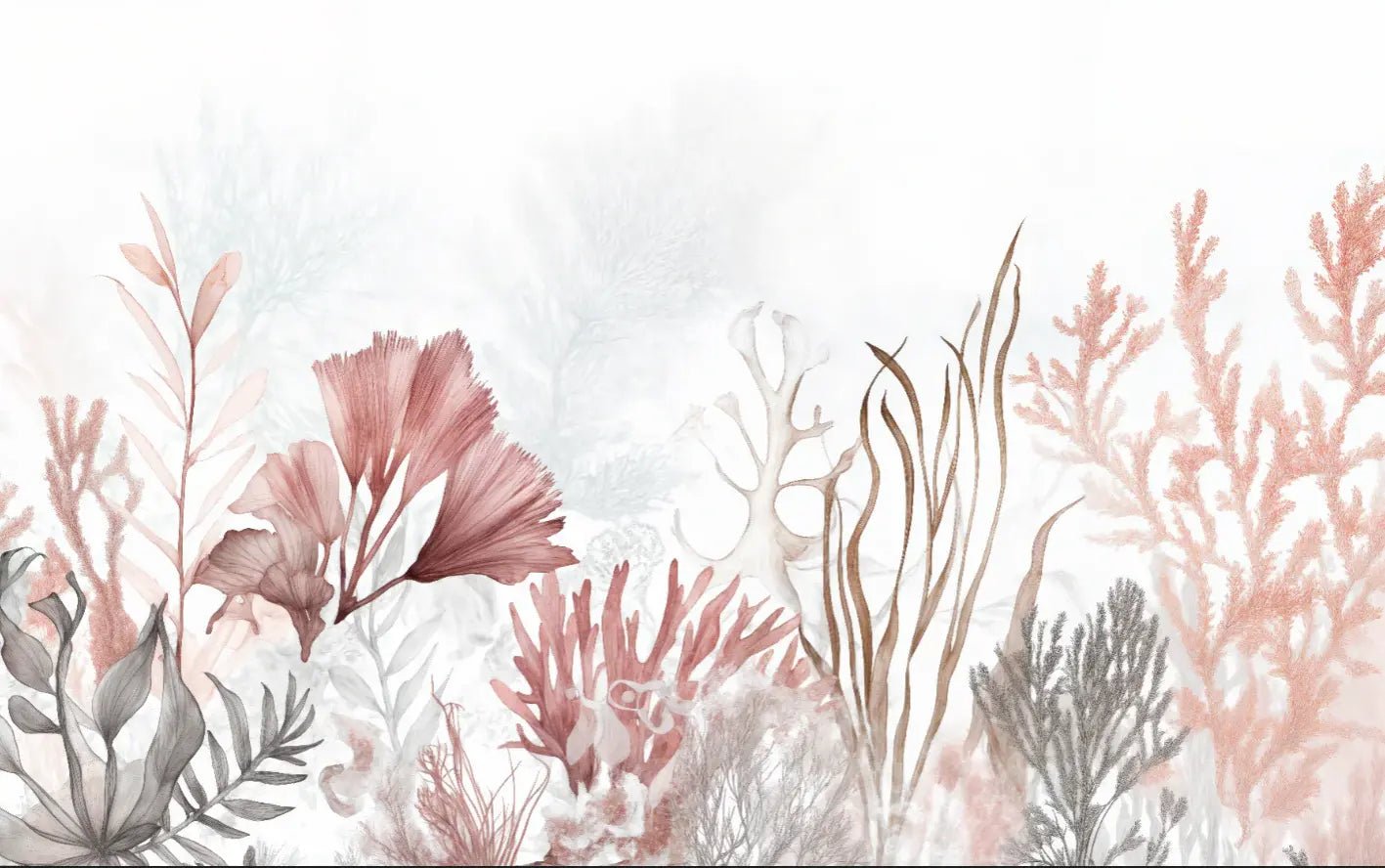 Jardin de corail – Papier peint végétal aquatique