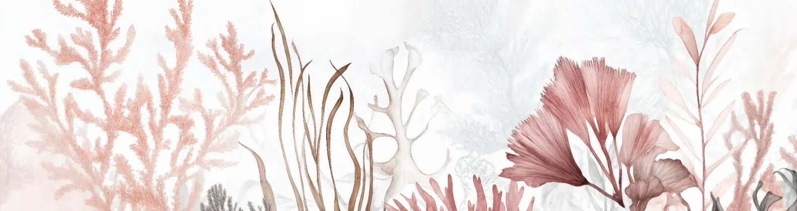 Jardin de corail – Papier peint végétal aquatique