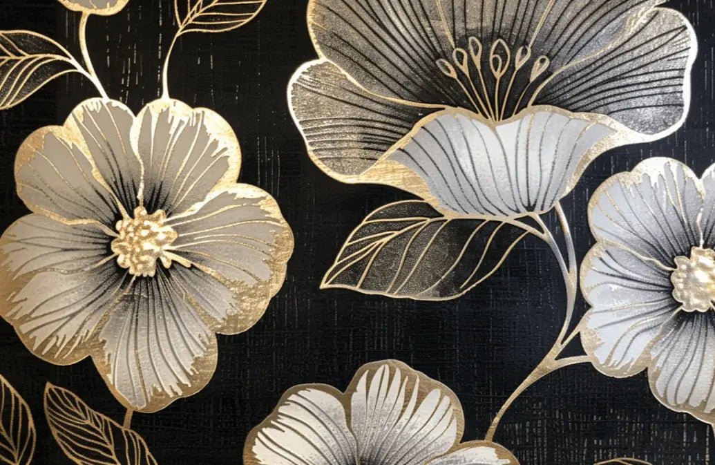 Jardin Glamour : Lumières Métalliques - Illulart: Papier peint panoramique