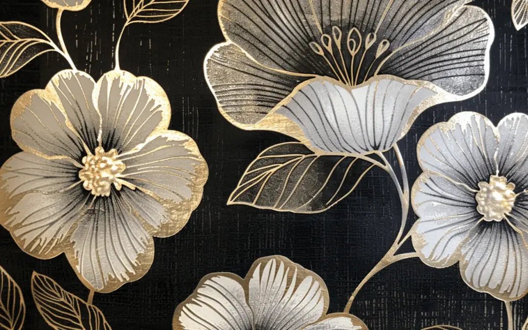 Jardin Glamour : Lumières Métalliques - Illulart: Papier peint panoramique