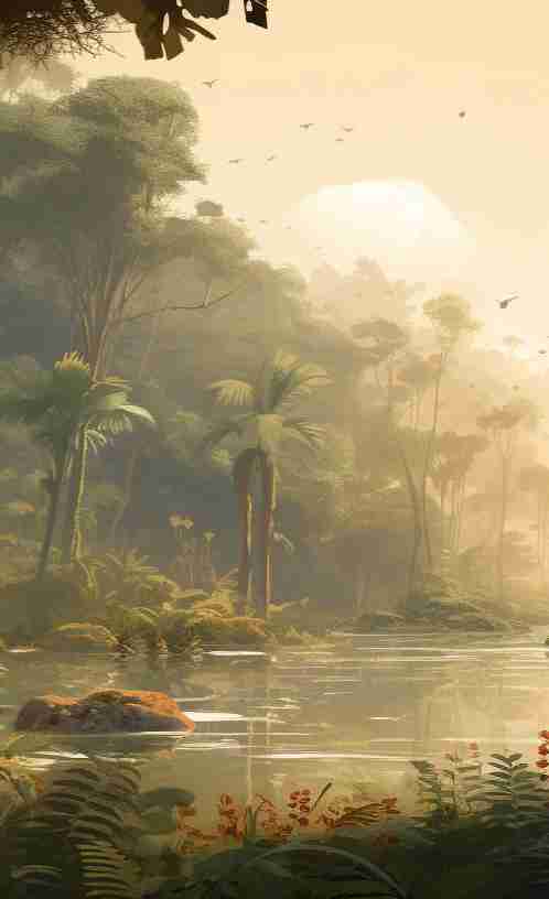 Jungle Mystique - Illulart: Papier peint panoramique